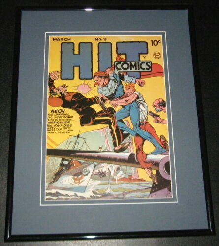 Hit Comics #9 Neon desconocido Enmarcado Cubierta Foto Poster 11x14 oficial REPRO 