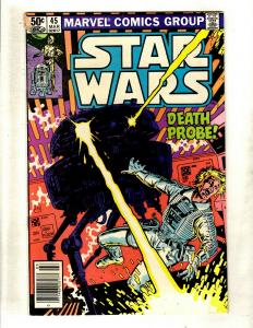 8 Star Wars Marvel Comic Books # 24 25 41 43 44 45 46 49 Jedi R2D2 Solo Han WS10