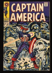 Captain America #107 FN- 5.5 Marvel Comics