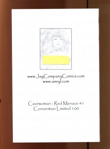 Cavewoman: Red Menace 2PC #1 - EBAS Virgin Variant Naughty + Sketch (9.2ob) 2009
