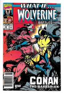 What If? #16 Wolverine Battled Conan (Marvel, 1990) VF