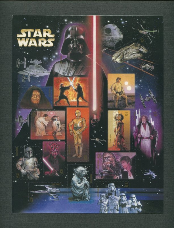 Star Wars US Postage Stamp Commemorative Sheet  2007