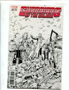 GUARDIANS OF THE GALAXY #15 GROUNDED (9.2) 2017 B&W VARIANT - 1 PER STORE!