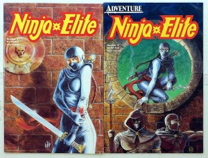 Ninja Elite Lot of 2 #3, 4 (1987) Adventure Publications 1st Print Comic Books