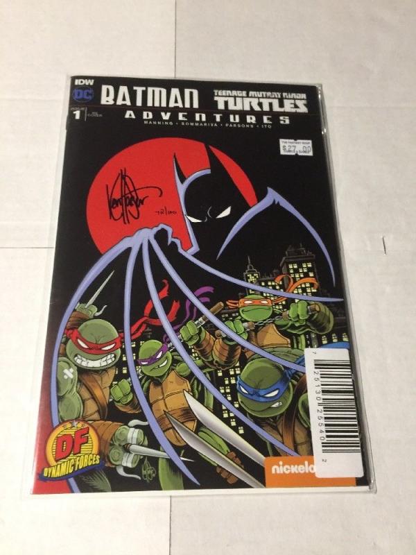 Batman Teenage Mutant Ninja Turtles Adventures 1 Signed Ken Haeser Nm With COA 