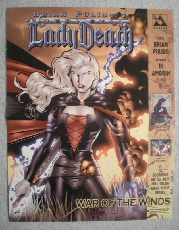 MEDIEVAL LADY DEATH Promo Poster, 10x13, Unused, more in our store