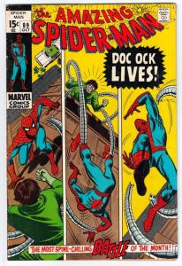Amazing Spider-Man #89 strict VG/FN 5.0   Appearance - Doctor Octopus  Many more