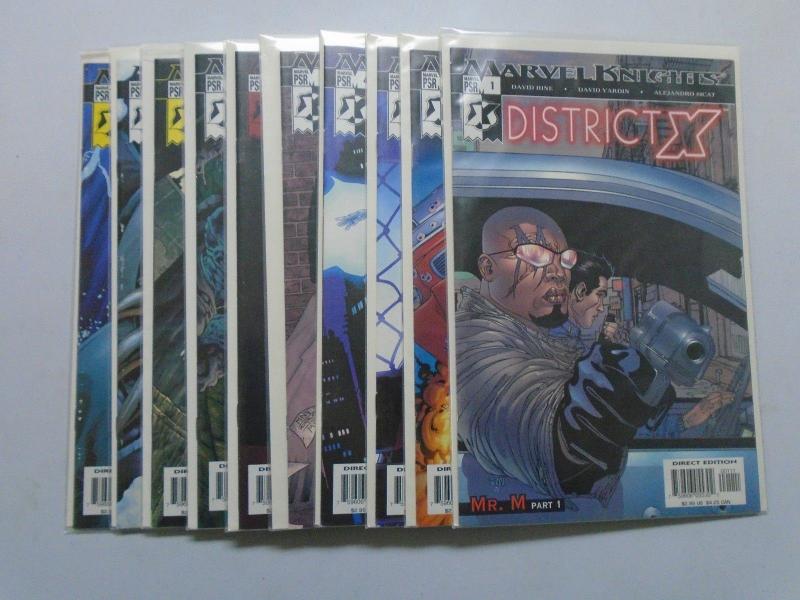 District X (2004) #1-10 Run - 8.0 VF - 2004