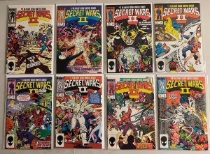 Secret Wars II (2) set #1-9 Direct Marvel (7.0 FN/VF) (1985 to 1986)