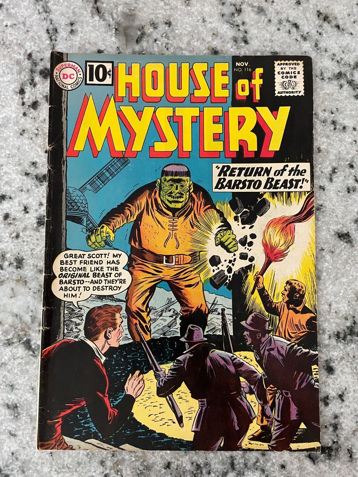 House Of Mystery Vf Dc Silver Age Comic Book Sci Fi Monsters Fear Ht Comic Books