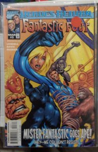 Fantastic Four  # 3 1998  MARVEL DISNEY HEROES RETURN  red ghost super apes