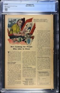 Avengers #5 1964 Marvel Comics CGC 5.0