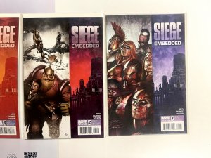 4 Siege Embedded Marvel Comic Books # 1 2 3 4 Avengers Defenders Thor 10 JS23