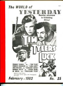 World of Yesterday  #35 2/1982-Tim Tyler's Luck-Frankie Thomas-Jones Family-VG