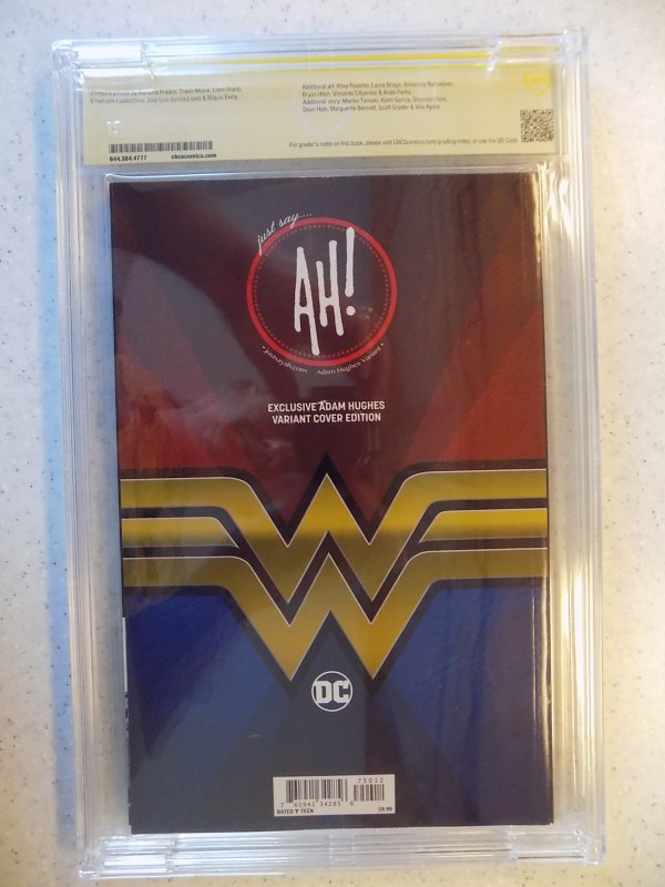 WONDER WOMAN # 750 HUGHES EXCLUSIVE  CBCS 9.8. SIGNED BY HUGHES SWEET BOOK