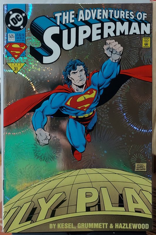 Adventures of Superman #505 NM Holographic Foil Edition