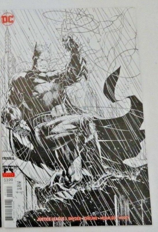 Justice League 1 2018 Jim Lee Sketch Variant NM