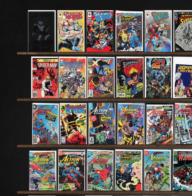 Huge Lot 150+ Comics with Action Comics, Stormwatch, Warriors Of Plasm & More!