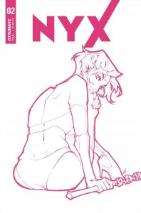 NYX #2 COVER H 1:30 INCENTIVE BESCH B&W DYNAMITE 2021 EB191