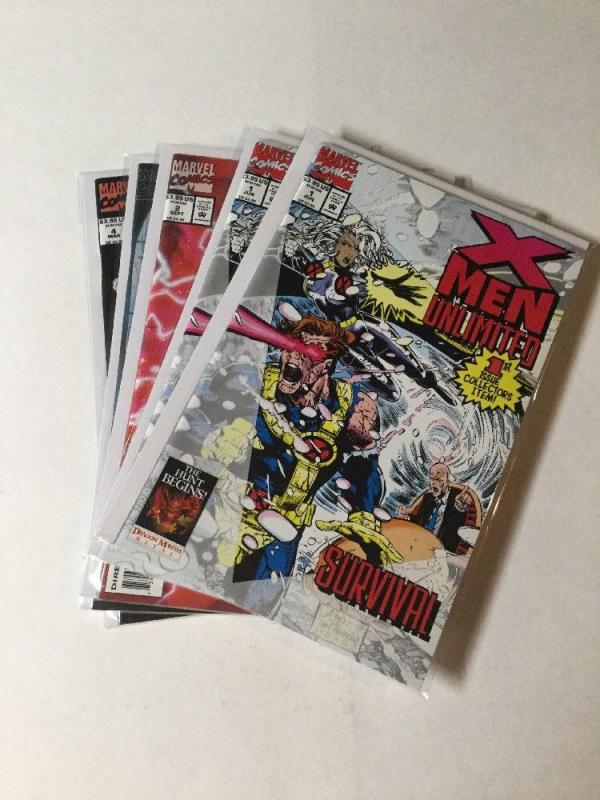 X-men Unlimited 1 2 3 4 5 Nm Near Mint