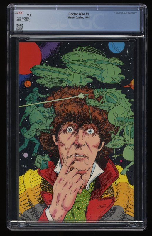 Doctor Who #1 CGC NM 9.4 White Pages Dave Gibbons Cover!