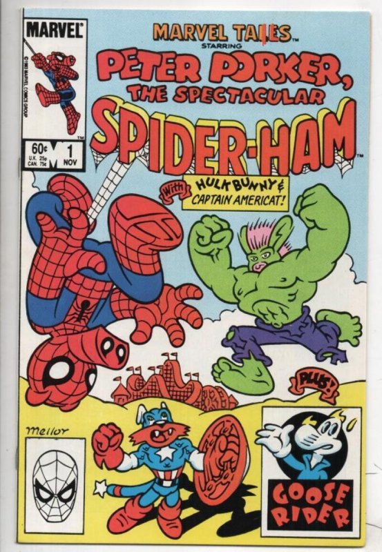 Peter Porker SPECTACULAR SPIDER-HAM #1, VF/NM, 1983, Marvel Tails