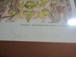 1978 MIKE KALUTA Through Whom My Power Flows 18.5x17 SIGNED #1169 Matted VF 8.0