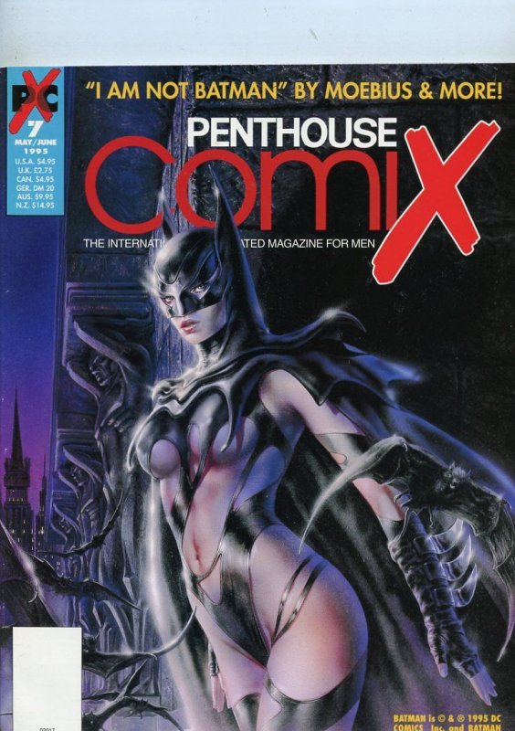 Penthouse Comix #7 (1995)May/Jun Batman Adult Comic Mag Grade VF+ 8.5