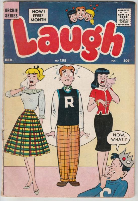 Laugh, Archie #105 (Dec-59) FN Mid-Grade Archie, Betty, Veronica, Reggie, Jug...