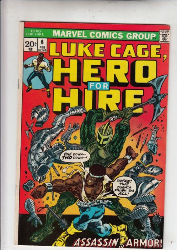 Luke Cage Hero for Hire #6 (Feb-73) NM- High-Grade Luke Cage