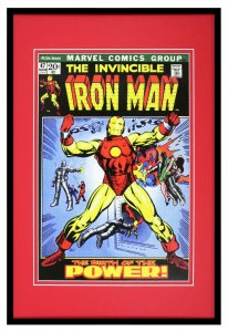 Iron Man #47 Marvel Framed 12x18 Official Repro Cover Display 