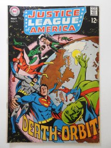 Justice League of America #71 (1969) Death-Orbit! Sharp VF- Condition!