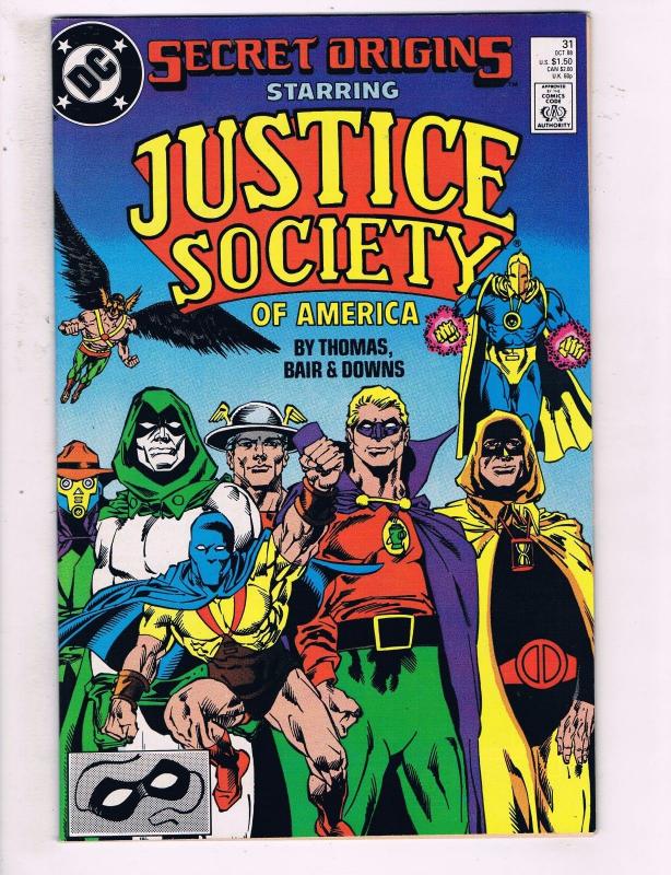 Secret Origins Starring Justice Society Of America #31 VF DC Comic Book DE13 