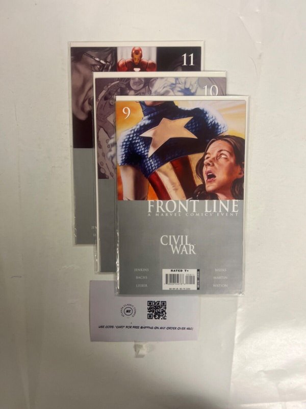 3 Front Line Marvel Comic Books # 9 10 11 Avengers Defenders Thor Hulk 46 RC38