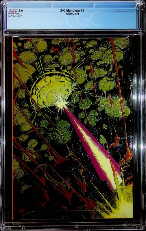 X-O Manowar #0  (1993) - CGC 9.6 - Cert#1223657008