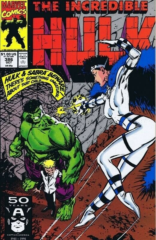 Incredible Hulk #386 ORIGINAL Vintage 1991 Marvel Comics  