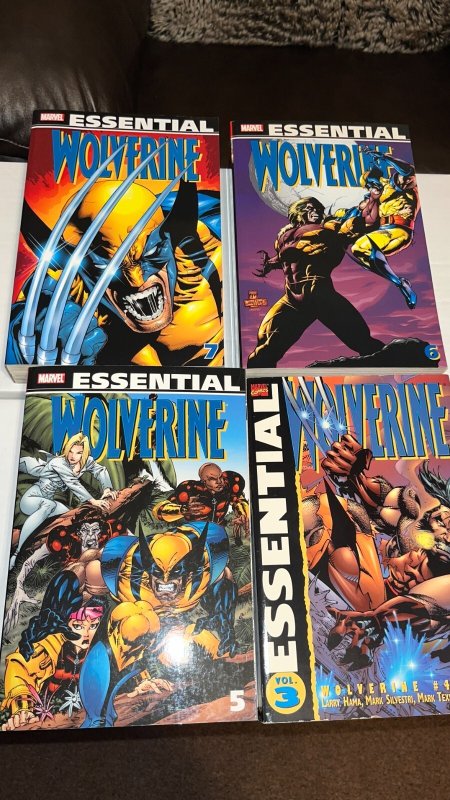 Marvel Essential Wolverine Lot, Vol 3 5 6 7 Softcover TPBs, Hard to Find