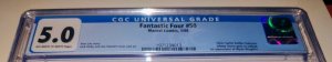 Fantastic Four 50 CGC 5.0 unpressed