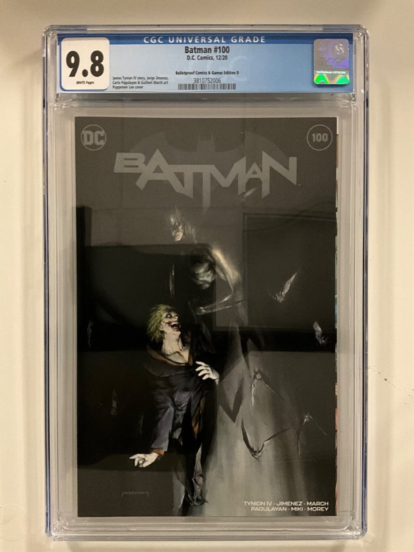 Batman #100 Bulletproof Comics Cover D (2020) CGC 9.8