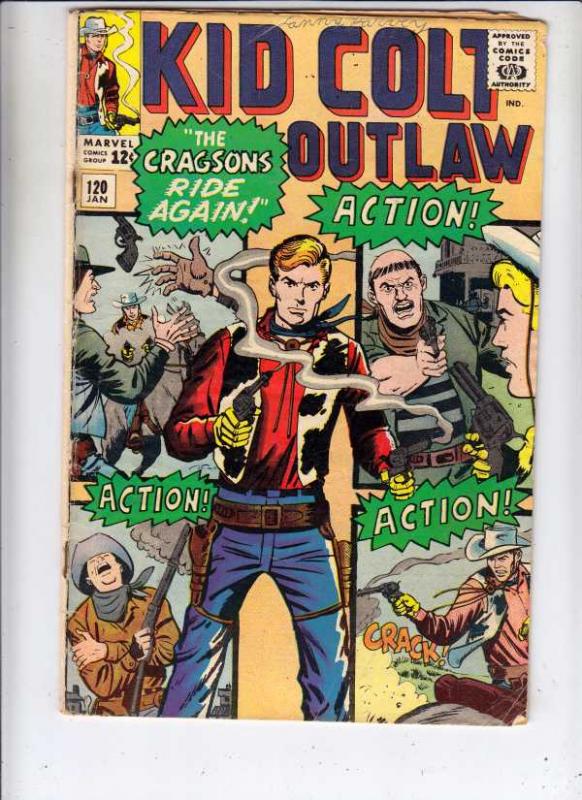 Kid Colt Outlaw #120 (Jan-65) VG Affordable-Grade Kid Colt