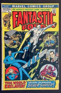 Fantastic Four #123 (1972) G/FN KEY Silver Surfer vs FF