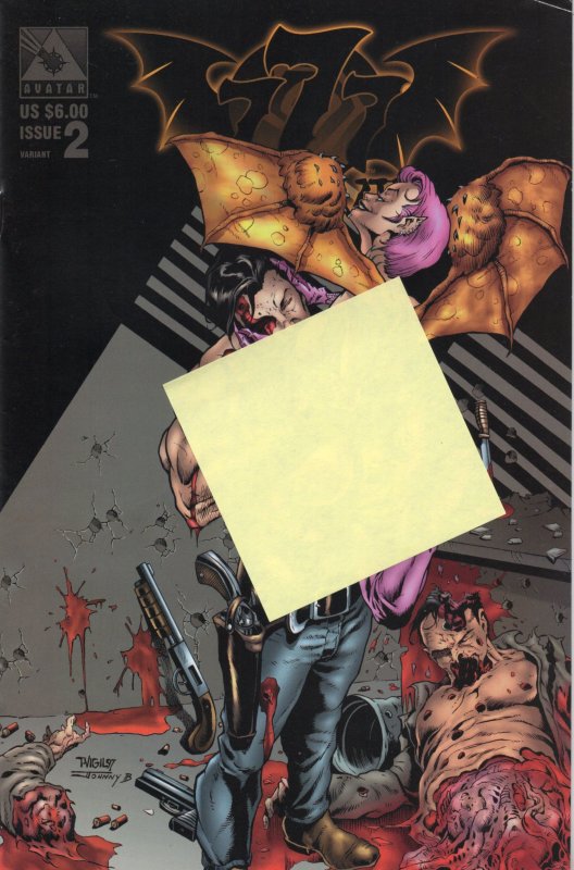 777: The Wrath #2 Variant Cover (1998)Adult Comic Book Avatar Grade F/VF 7.0
