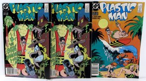 Plastic Man Lot of 3 #2 x2, 3 DC Comics (1988) FN/VF 1st Print Comic Books