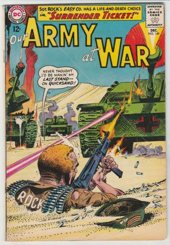 Our Army at War #149 (Dec-64) VG/FN+ Mid-Grade Easy Company, Sgt. Rock