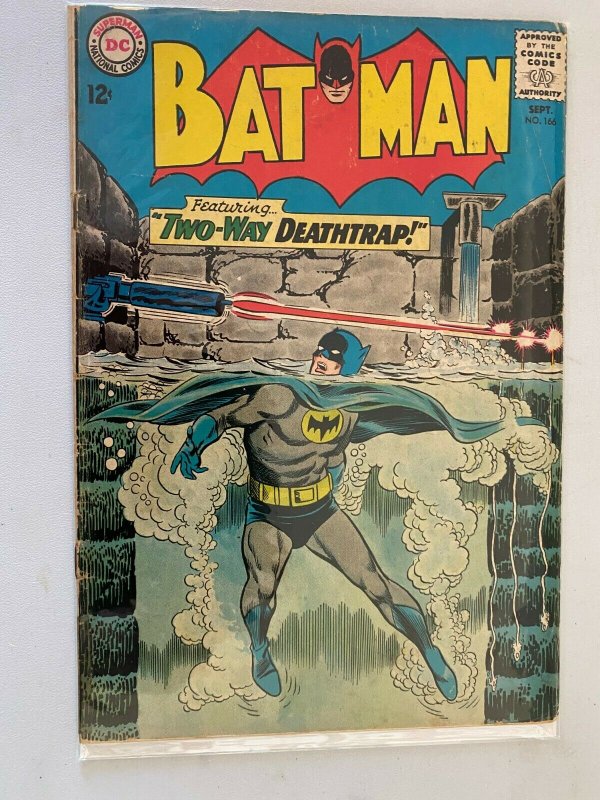 Batman #166 2.0 GD tape on spine (1964)