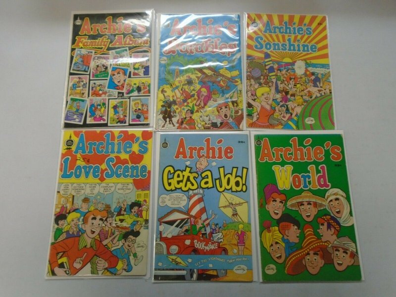 Bronze age Archie comic lot 6 different avg 5.0 VG FN (Spire Christian Comics)