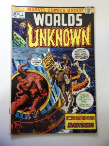 Worlds Unknown #1 (1973) FN Condition