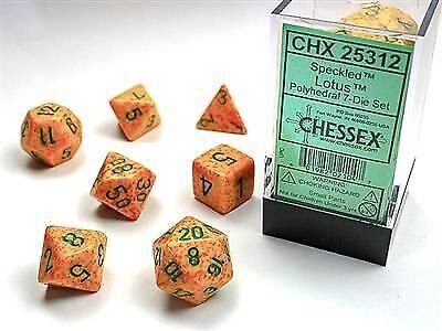 Speckled Polyhedral Lotus 7-Die Set