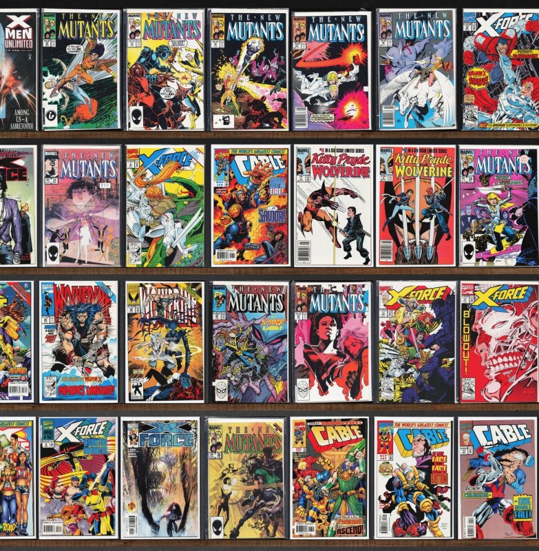 Huge Lot 140+ Comics with X-Force, The New Mutants, Cable & More!