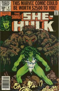Savage She-Hulk, The #8 (Newsstand) VG ; Marvel | low grade comic Man-Thing
